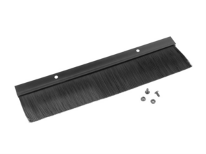 PANEL CEPILLO PARA ENTRADA CABLE RACK 19" NEGRO
