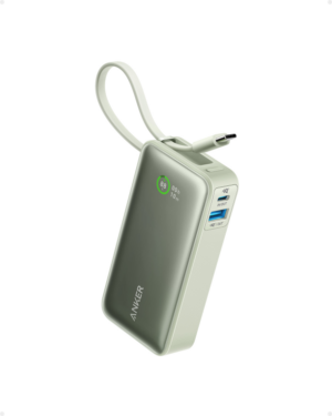 POWERBANK ANKER NANO POWER BANK (10000MAH 30W BUILT-IN USB-C CABLE GREEN)