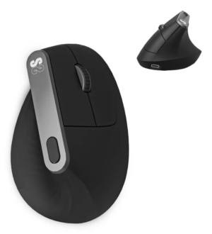 RATON ERGONOMICO SUBBLIM ERGO DUAL NEGRO RECARGABLE