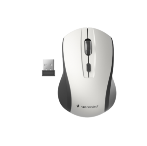 RATON GEMBIRD INALAMBRICO BLANCO/NEGRO 4 BOTONES