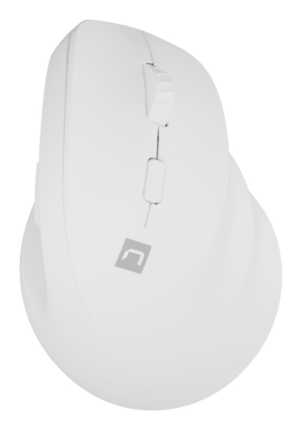 RATON NATEC CRAKE 2 INALAMBRICO VERTICAL BT 5.2 + 2.4GHZ 2400 DPI COLOR BLANCO