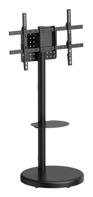 SOPORTE AISENS SUELO RUEDAS BANDEJA DVD PANTALLA 50KG 37-86 NEGRO