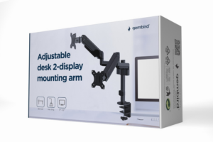 SOPORTE GEMBIRD PARA 2 PANTALLAS DE ESCRITORIO AJUSTABLE 17-32 HASTA 9 KG