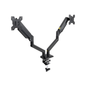 SOPORTE MESA PANTALLA GIRATORIA INCLINABLE 2 BRAZOS 13-34'' NEGRO