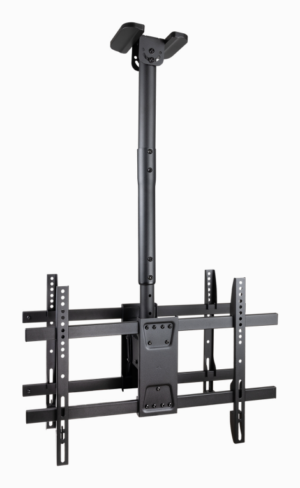 SOPORTE TECHO TOOQ 2 PANTALLAS 43-86" NEGRO