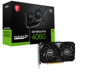TARJETA GRAFICA MSI RTX 4060 VENTUS 2X BLACK 8GB OC