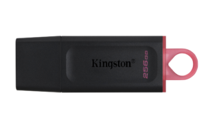 USB 3.2 KINGSTON 256 GB DATATRAVELER EXODIA NEGRO / ROJO