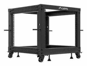 ARMARIO LANBERG ABIERTO RACK 19" 9U 600X600 AJUSTABLE HASTA 1100 NEGRO