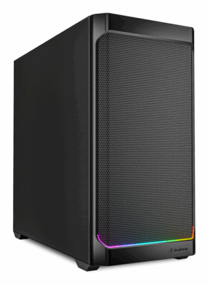 CAJA GAMING mATX SHARKOOM MK4 RGB 2XVENT 120MM 3XUSB SN FUENTE NEGRO