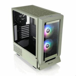 CAJA GAMING THERMALTAKE CERES 350 MX ATX 3XVENT 140 ARGB SN FUENTE MATCHA