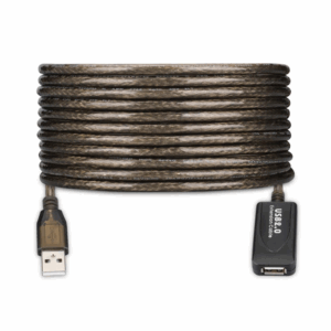CABLE ALARGADOR EWENT  USB 2.0 USB-A AMPLIFICACION SEÑAL 20m NEGRO