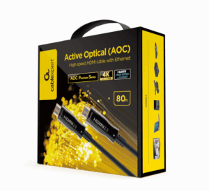 CABLE HDMI GEMBIRD  DE ALTA VELOCIDAD CON OPTICA ACTIVA AOC CON ETHERNET 80 M
