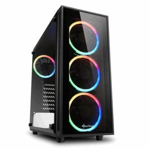 CAJA ATX SHARKOON TG4 RGB 2XUSB3.0 SIN FUENTE NEGRO