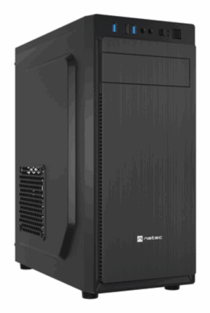 CAJA NATEC ARACANTA MIDI TORRE ATX LECTOR TARJETAS 1XUSB2.0 2XUSB3.0 NEGRO