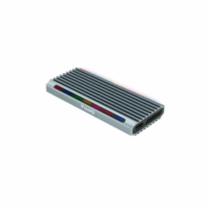 CARCASA HDD TOOQ TQE-2221G NGFF/NVMe "SHINOBI" USB-A RGB GRIS