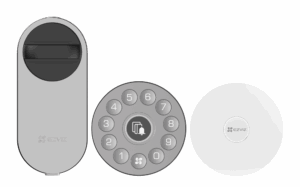 MANILLA INTELIGENTE EZVIZ SMART LOCK PACK WITH KEYPAD/HUB