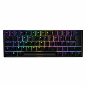 TECLADO GAMING SHARKOON SKILLER SGK50 S4 PT USB RETROILUMINADO MECANICO NEGRO