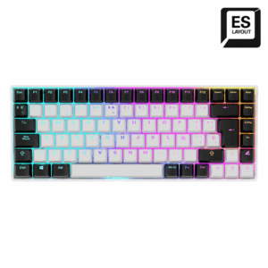 TECLADO SHARKOON SKILLER SGK50 S3 ES USB RETROILUMINADO MECANICO BLANCO