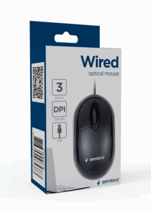 RATON GEMBIRD MUS-U-01 OPTICO 1000 DPI NEGRO USB