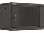 ARMARIO LANBERG MURAL RACK 19" 6U 540X350 FLAT PACK NEGRO PUERTA CRISTAL