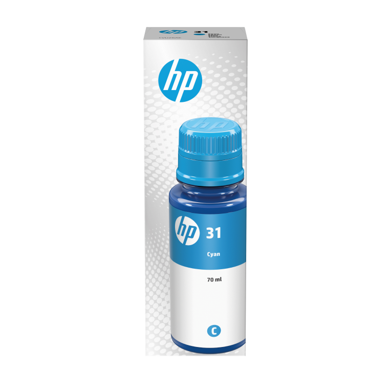BOTELLA TINTA HP 31 CIAN 70ML