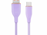 CABLE DE CARGA Y DATOS GEMBIRD USB TIPO C DE SILICONA PREMIUM 1,5 M VIOLETA