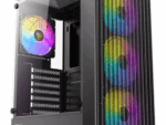 CAJA ANTEC AX27 ARGB ATX NEGRO 4XVENT 120MM 2XUSB SN FUENTE
