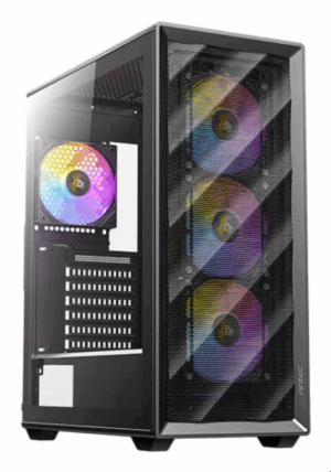 CAJA ANTEC AX85 ARGB ATX NEGRO 4XVENT 120MM 2XUSB SN FUENTE