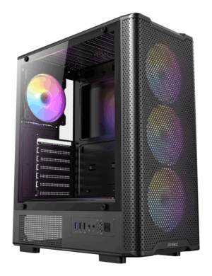 CAJA ANTEC VX-320 ATX 4 VENTILADORES ARGB NEGRA
