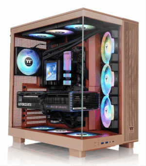 CAJA ATX THERMALTAKE VIEW 380 XL USB CX1 4XVENT120MM ARGB SAND S/N FUENTE