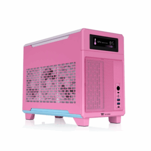 CAJA MICRO ATX THERMALTAKE TR100 USB 3.2 C X 1 USB 3.0 X 2 SN FUENTE BUBBLE PINK