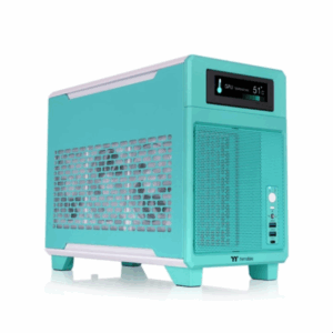 CAJA MICRO ATX THERMALTAKE TR100 USBC X 1 USB 3.0 X 2 SN FUENTE ROSA AZUL