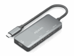 HUB AISENS USB 3.1 USB-C 1XPD 100W 1XUSB-C 3.0 3XUSB-A 2.0 GRIS 15CM