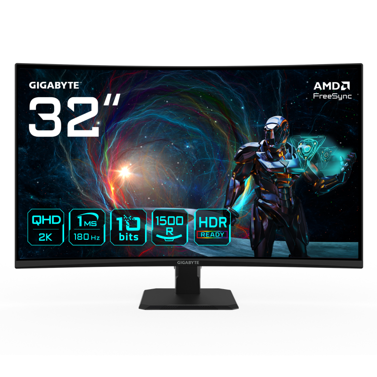 MONITOR GAMING GIGABYTE GS32QCA 31.5" 2560X1440 QHD