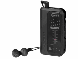 RADIO TREVI BOLSILLO RA 738 FM MINI PORTABLE FM RADIO BLACK