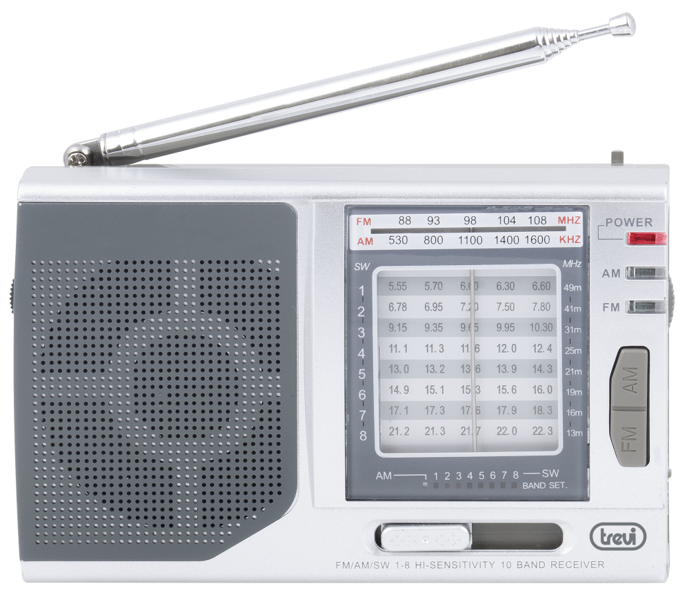 RADIO TREVI MB 728 PORTABLE MULTIBAND RADIO ESTILO RETRO SILVER