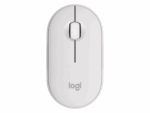 RATON LOGITECH PEBBLE MOUSE M350S  BLANCO BLUETOOTH PILAS