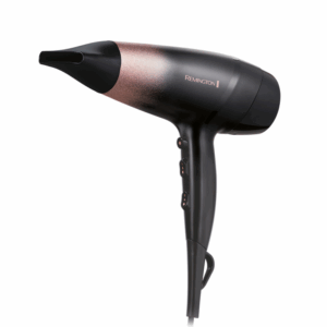 SECADOR REMINGTON D5305 2200W 3 TEMPERATURAS DIFUSOR NEGRO Y ROSA