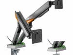 SOPORTE AISENS MESA RGB GAMING CONTRAPESO MONITOR (3 PIV 2 BRAZOS) 17-38