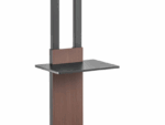 SOPORTE AISENS SUELO BANDEJA DVD PARA MONITOR TV 50KG 37-86 NEGRO-MARRON