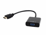 ADAPTADOR GEMBIRD HDMI A VGA HEMBRA CON 3,5MM AUDIO 0,20M