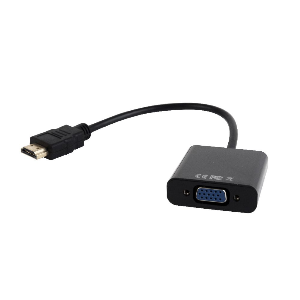 ADAPTADOR GEMBIRD HDMI A VGA HEMBRA CON 3,5MM AUDIO 0,20M