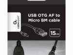 CABLE USB GEMBIRD A MICRO USB HEMBRA MACHO 0,15M