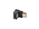 ADAPTADOR 8K LANBERG HDMI(M) A HDMI(H) ANGULO ABAJO ALUMINIO PLATA