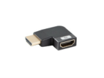 ADAPTADOR 8K LANBERG HDMI(M) A HDMI(H) ANGULO IZQUIERDA ALUMINIO PLATA