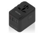 ADAPTADOR AISENS ENCHUFE UNIVERSAL VIAJE CARGADOR USB GAN 35W NEGRO