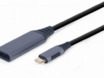 ADAPTADOR GEMBIRD USB TIPO C A DISPLAYPORT MACHO, GRIS ESPACIAL