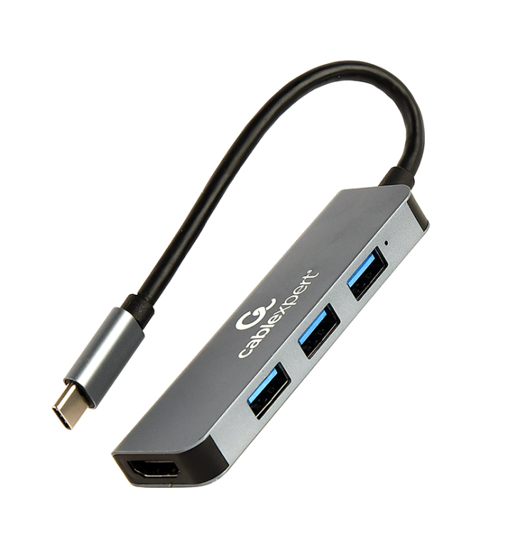 ADAPTADOR MULTIPUERTO GEMBIRD USB TIPO C 2 EN 1 HUB , HDMI