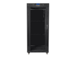 ARMARIO LANBERG RACK 19" 22U 800X800 FLAT PACK NEGRO PUERTA CRISTAL CON LCD