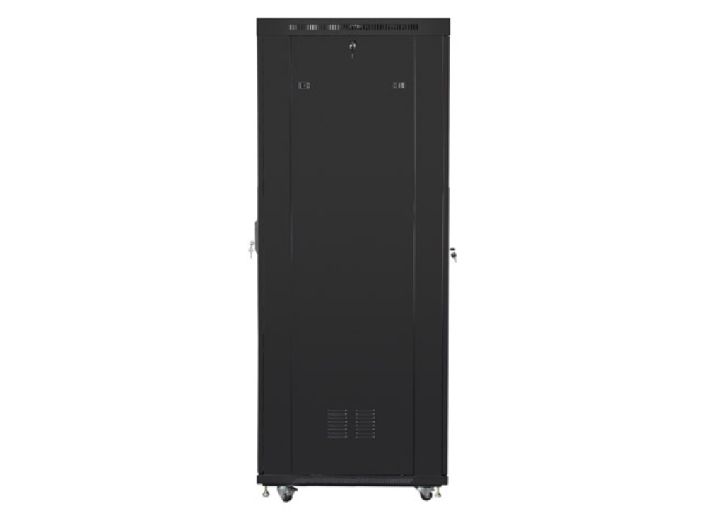 ARMARIO LANBERG RACK 19? 27U 800X1000 FLAT PACK NEGRO PUERTA PERFORADA CON LCD